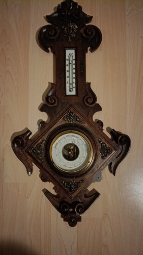 Antikes barometer holz - barometer,