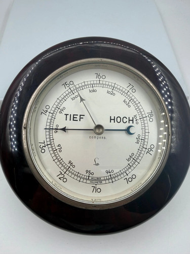 Vintage lufft barometer holz - barometer,