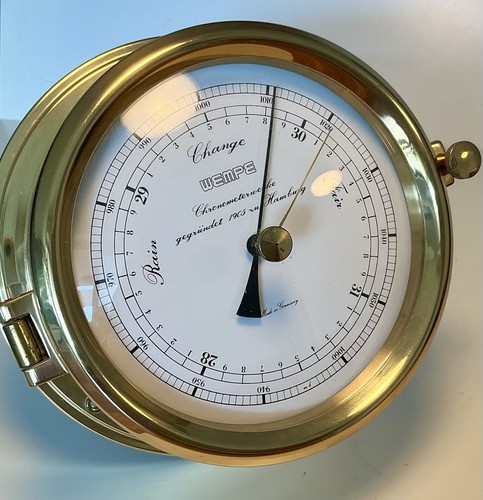 Wempe messing schiffsbarometer - wempe,