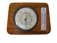 Antikes Barometer, dunkelbraun