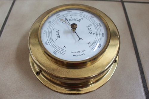 Dekoratives schiffs barometer - dekoratives, schiffs-barometer